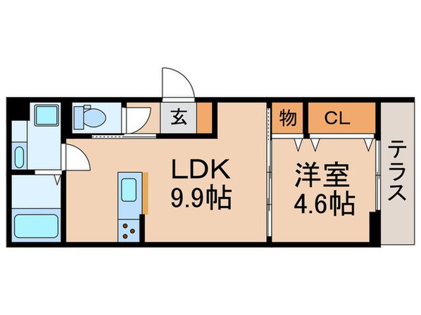 エクセリア若宮の物件間取画像